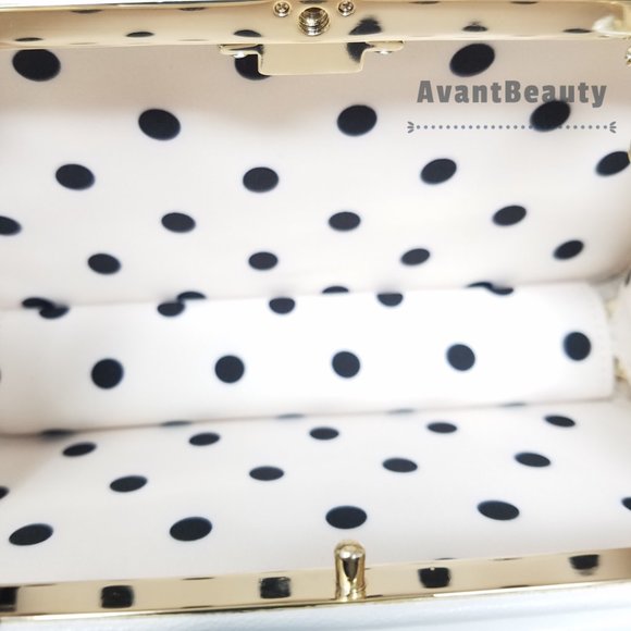 Kate Spade Kitt Clutch Wicker Peach Melba Multi - Picture 4 of 12